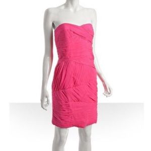 Hot Pink Sweetheart Strapless Cocktail Dress